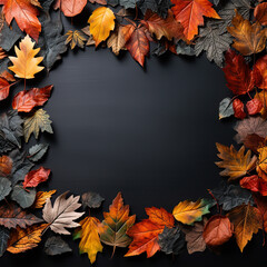 autumn leaves background, this design was generated with artificial intelligence
