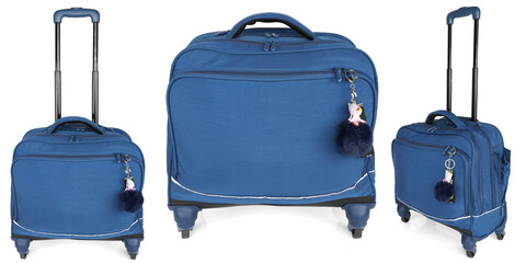 Images of luggage on a white background
