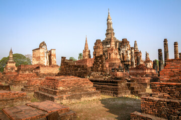 Ruins from the historic city of Sukhothai, Thailand