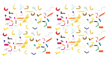 Fototapeta na wymiar The illustration showcases a colorful and exuberant design of confetti, perfectly depicting the essence of celebrations, all isolated on a clean white background, creating a captivating visual experie