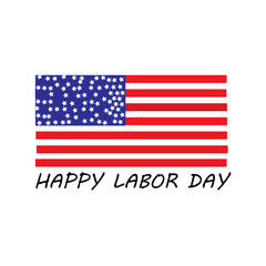 Happy Labor Day card. Vector
