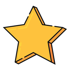 Isolated colored star Gaming icon Vector