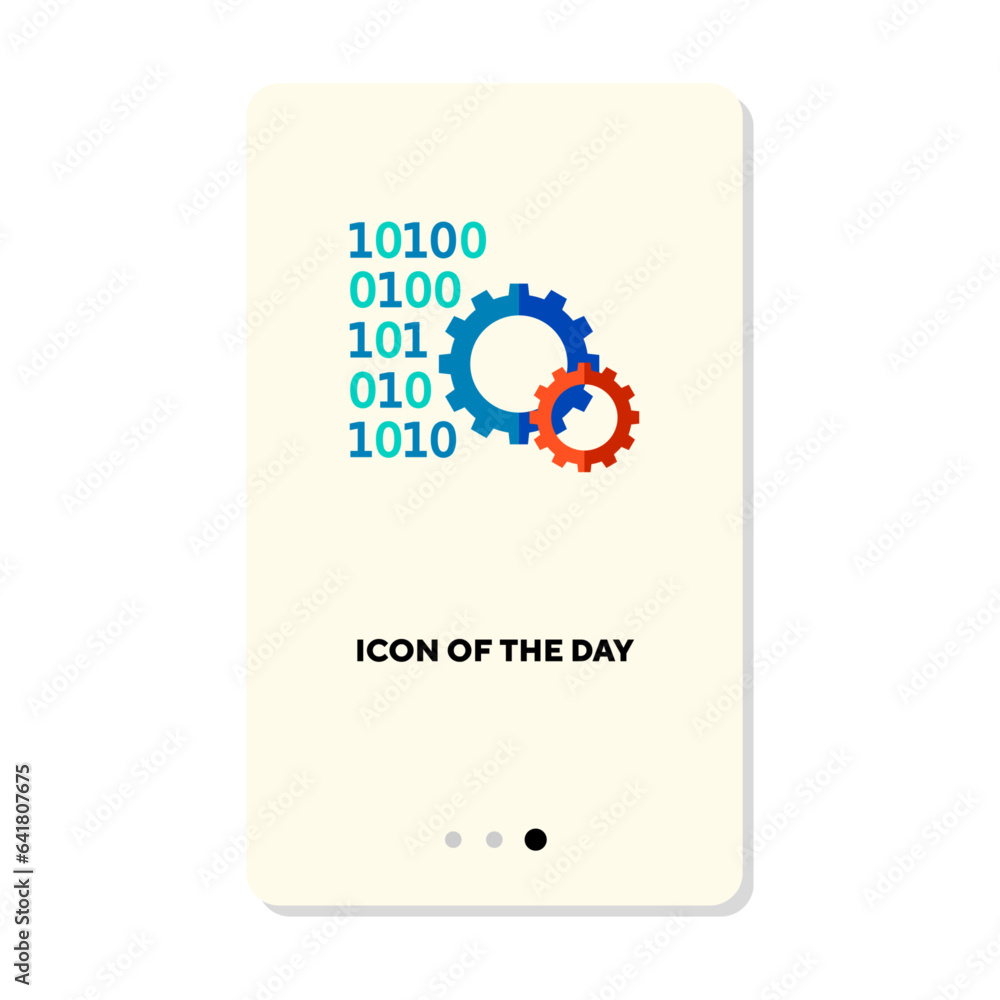 Poster information safety vector icon. security, code, password isolated sign. information and technology c