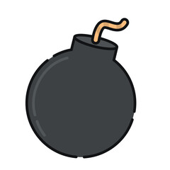 Isolated colored bomb Gaming icon Vector