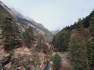 view of the mountains