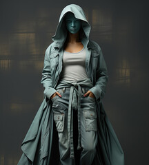 Statue of Liberty Wearing Modern Clothes Generative AI