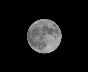 full moon in the night, Super Blue Moon, Blue Moon