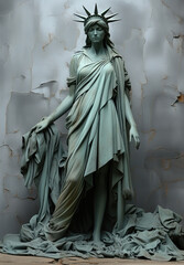 Statue of Liberty Wearing Modern Clothes Generative AI