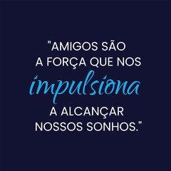 Citação de motivação com fundo liso e sólido