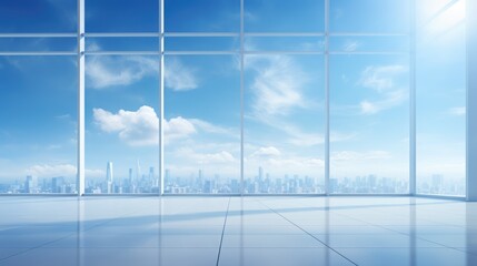 Minimalist cityscape background for business