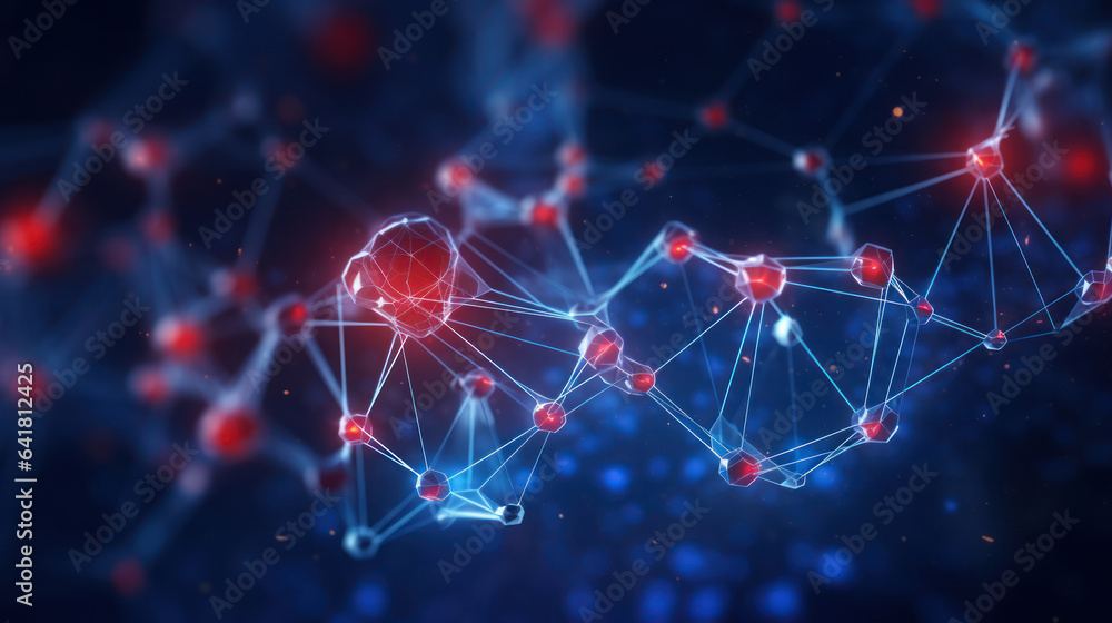 Wall mural Health network Connection background - Wall murals