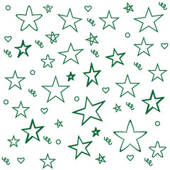 Minimalist silhouette stars icon, twinkle star shape symbols. Modern geometric elements, shining star icons, abstract sparkle black silhouettes symbol vector set