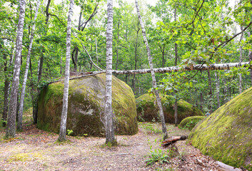 Stone village - Ukrainian Stonehenge (reserve) in Zhytomyr region, Ukraine