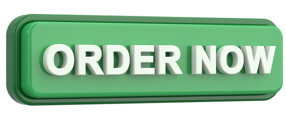 Order now button. 3D illustration.