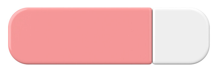 3D button. Empty button. 3D illustration.