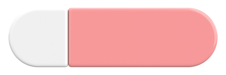 3D button. Empty button. 3D illustration.