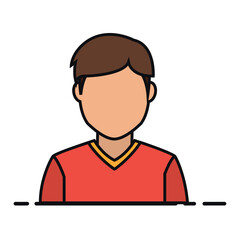 Isolated soccer player Sport icon Vector