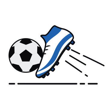 Isolated football ball with a soccer Guayos Vector