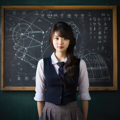 hispanic female physics teacher