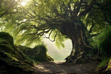 Ein Baum im Wald