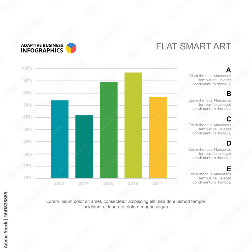 Poster vertical bar chart scheme vector illustration. cartoon drawing of business scheme or infographic for