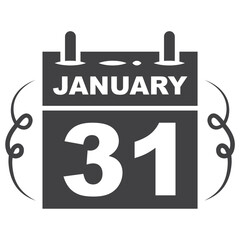 31 january Calendar icon