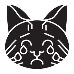 Crying Cat Emoji Icon