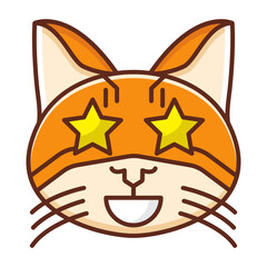 Star Cat Emoji Icon