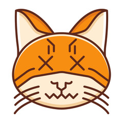 Dead Cat Emoji Icon