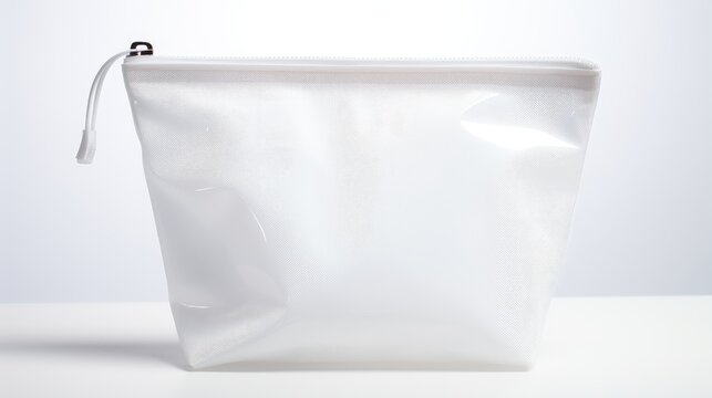 Cosmetic bag on a white background - Powered by Adobe