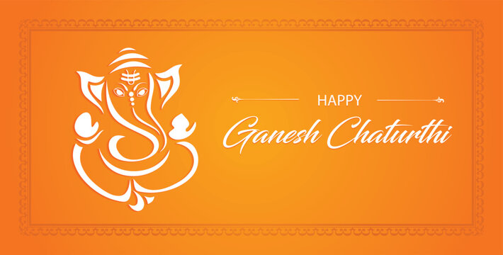 lord Ganesha for Ganesh Chaturthi festival of India vector banner poster greeting card Lord Ganpati on Ganesh Chaturthi 