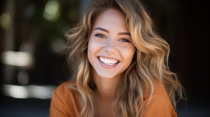 Obraz premium Teenager girl posing smiling on a natural background.