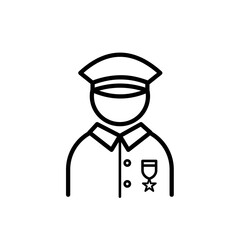 Soldier - vector icon
