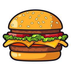 Burger vector illustration