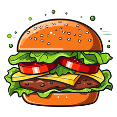 Burger vector illustration