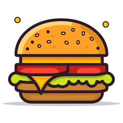 Burger vector illustration