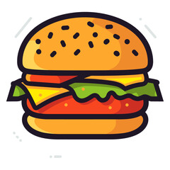 Burger vector illustration