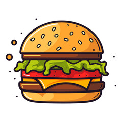 Burger vector illustration