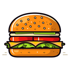 Burger vector illustration