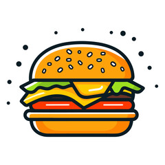 Burger vector illustration