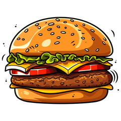 Burger vector illustration