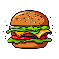 Burger vector illustration