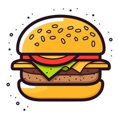 Burger vector illustration
