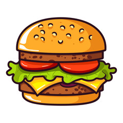 Burger vector illustration