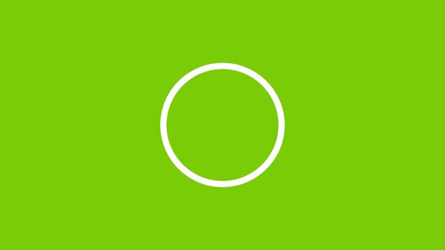 white circle highlight on green screen background loop key animation remove highlight pointer alpha make transparent flat icon