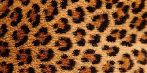 AI Generated. AI Generative. Leopard skin fur texture decoration background. Graphic Illustration