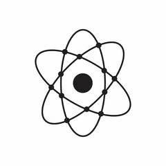 Atom icon, EPS 10 illustration style