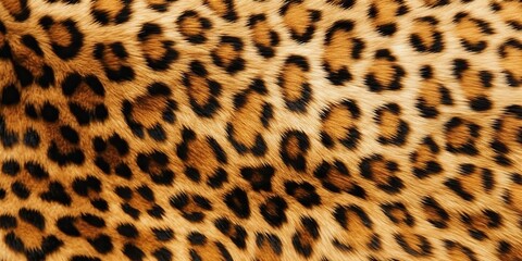 AI Generated. AI Generative. Leopard skin fur texture decoration background. Can be used for graphic or fashion design template