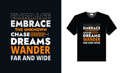 best typography t shirt design for travel and adventure inspiration