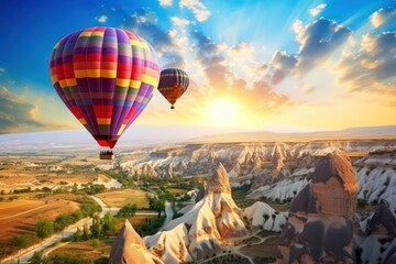 Obraz premium tourist balloons